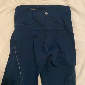 SOLD!! blue lululemon pace rival leggings size 2!